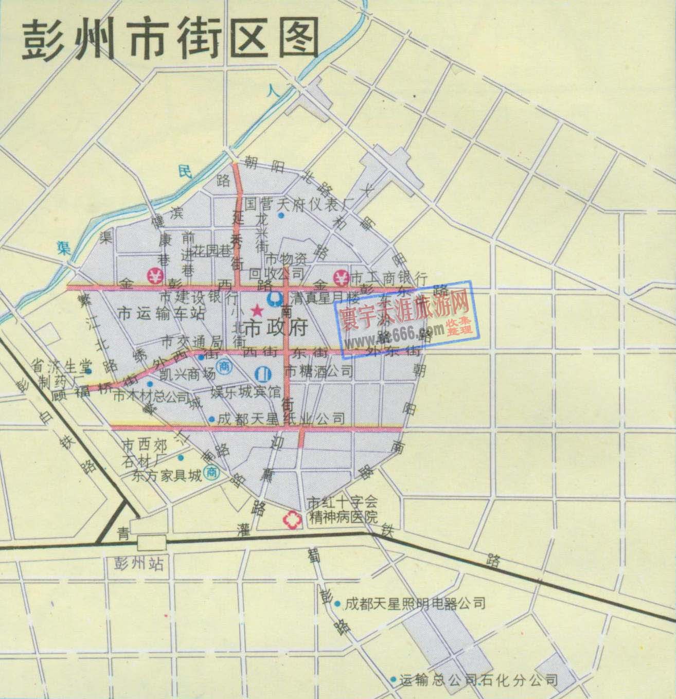 赣州信丰县城区地图