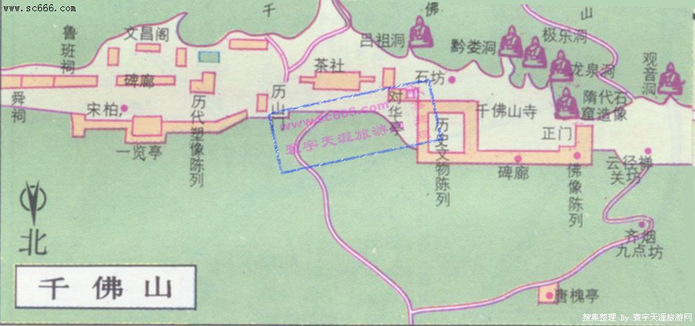 千佛山景区导游图1