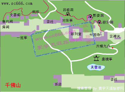 千佛山景区导游图2