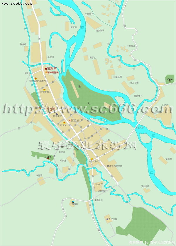 遂宁市城区地图2