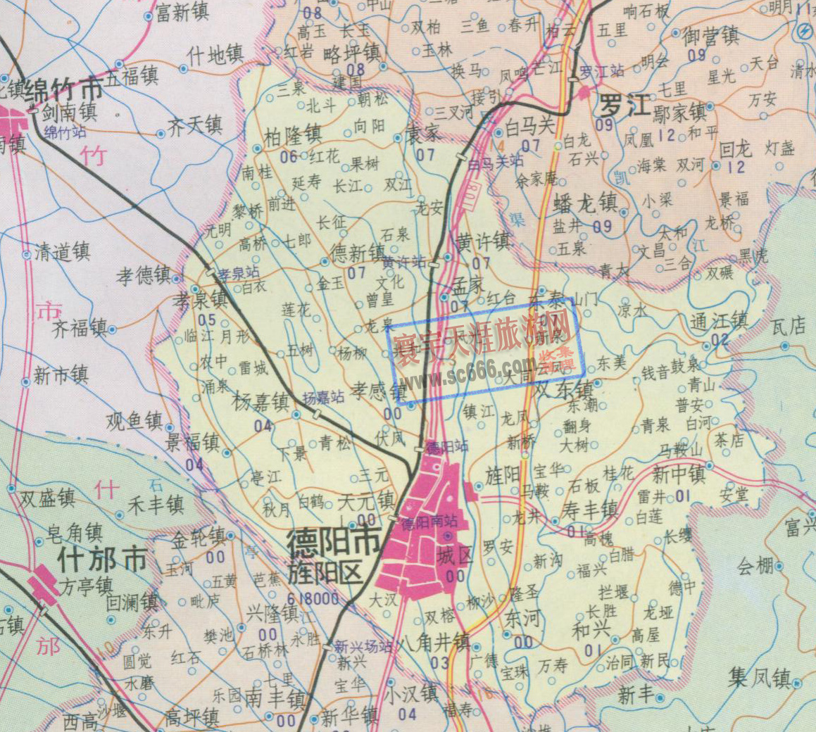 德阳市地图
