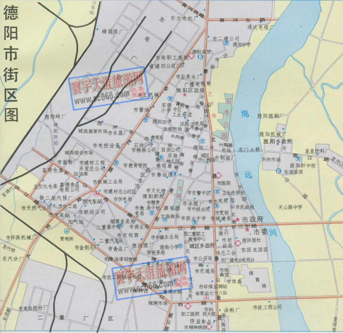 德阳市城区地图