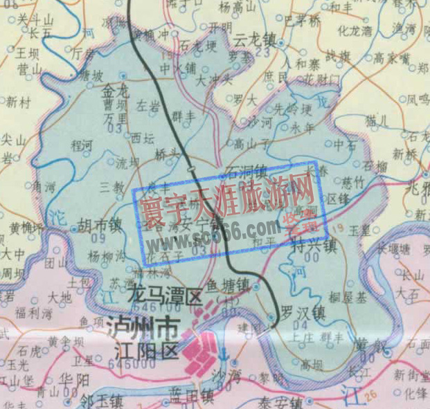 龙马潭区地图