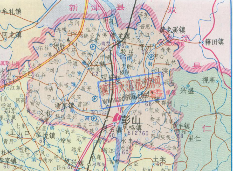 彭山县地图