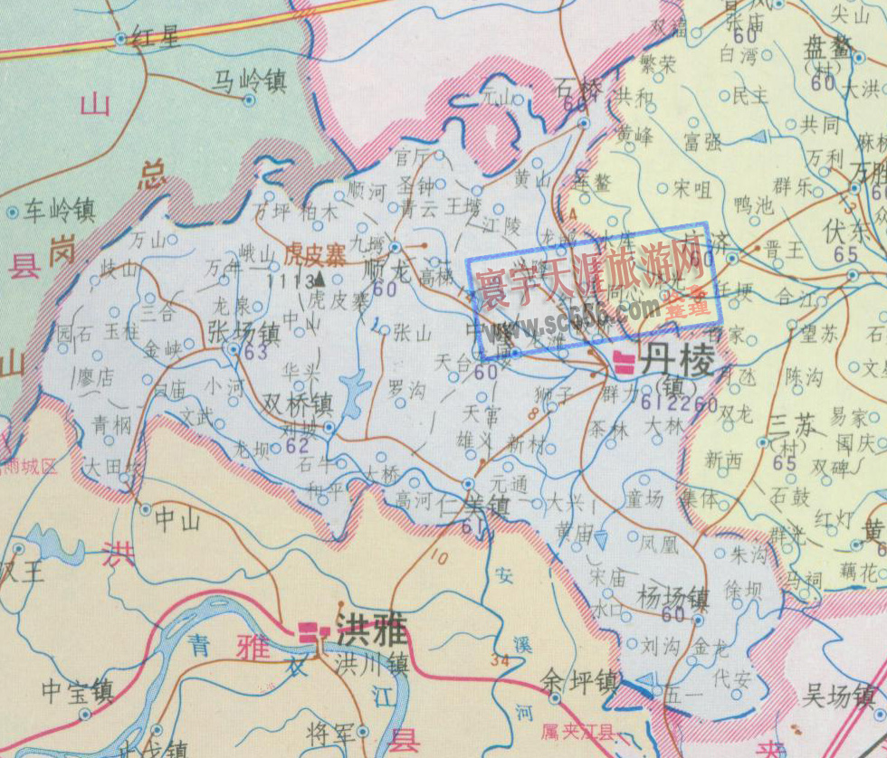 丹棱县地图