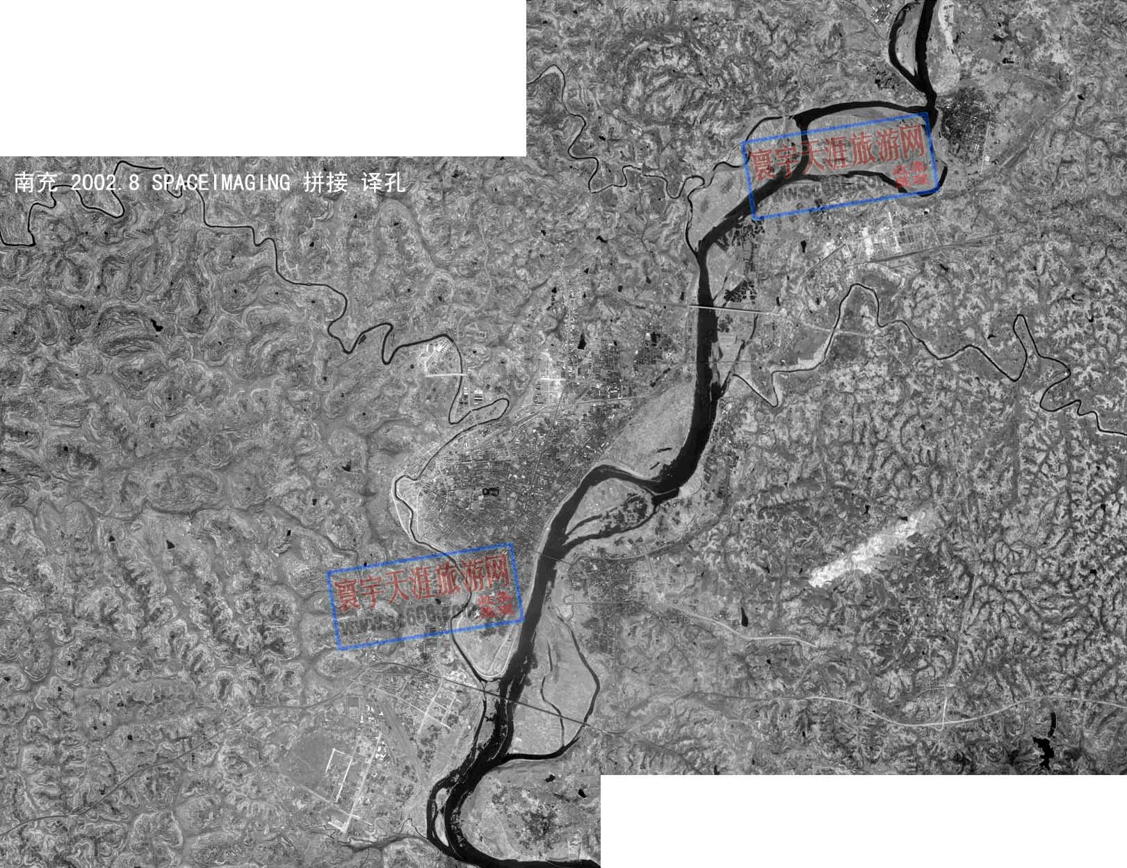 南充市卫星图（2002）
