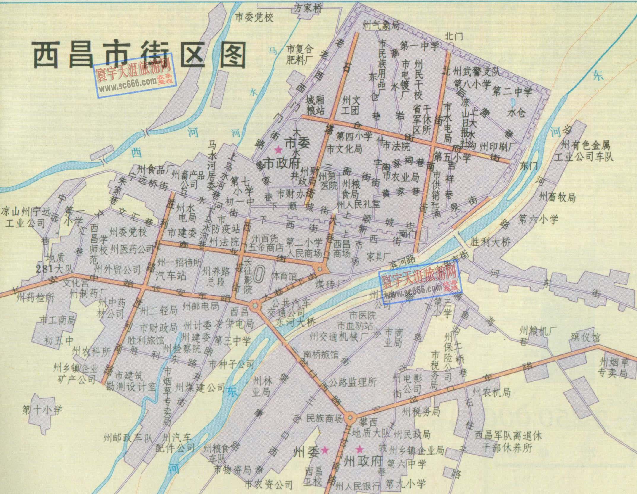 西昌市城区地图