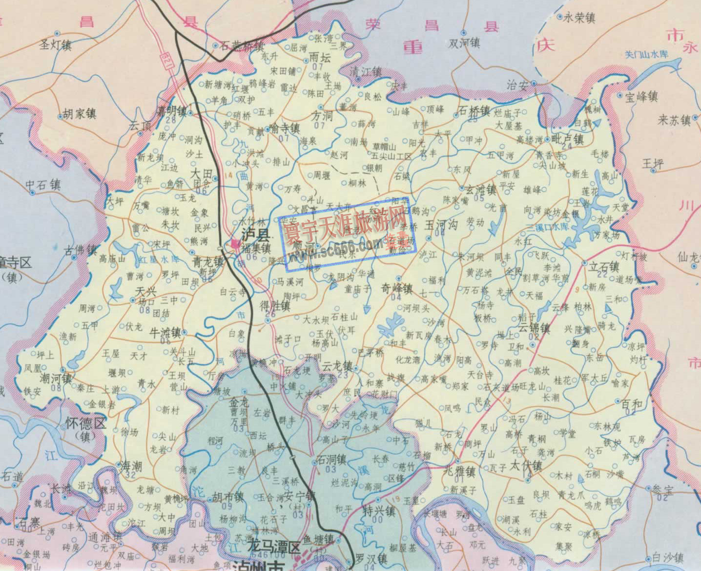 泸县地图