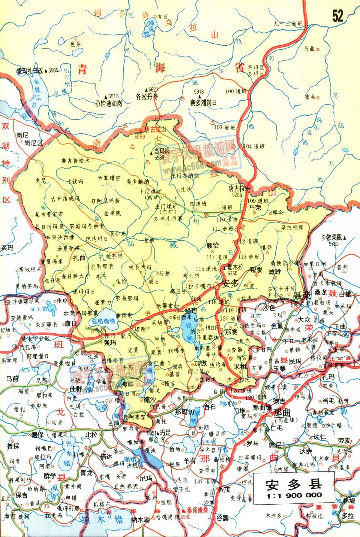 那曲申扎县地图图片