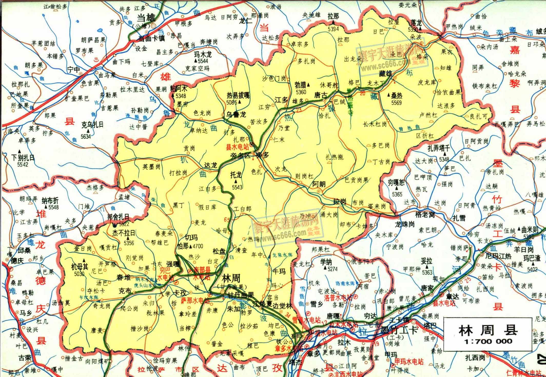 林周县地图