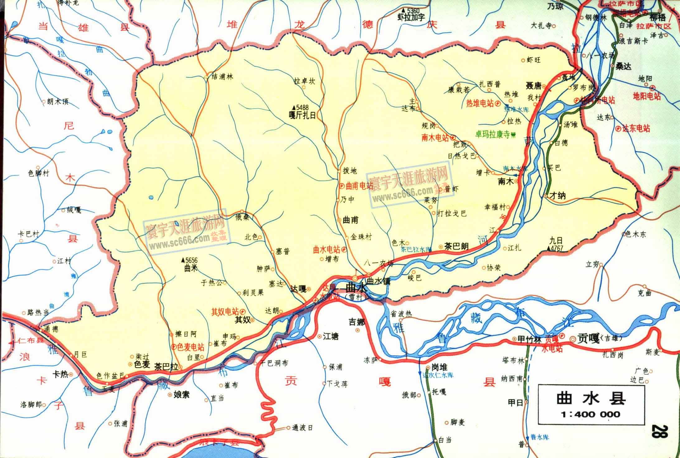 曲水县地图