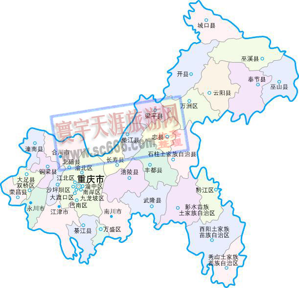 重庆市行政区地图3