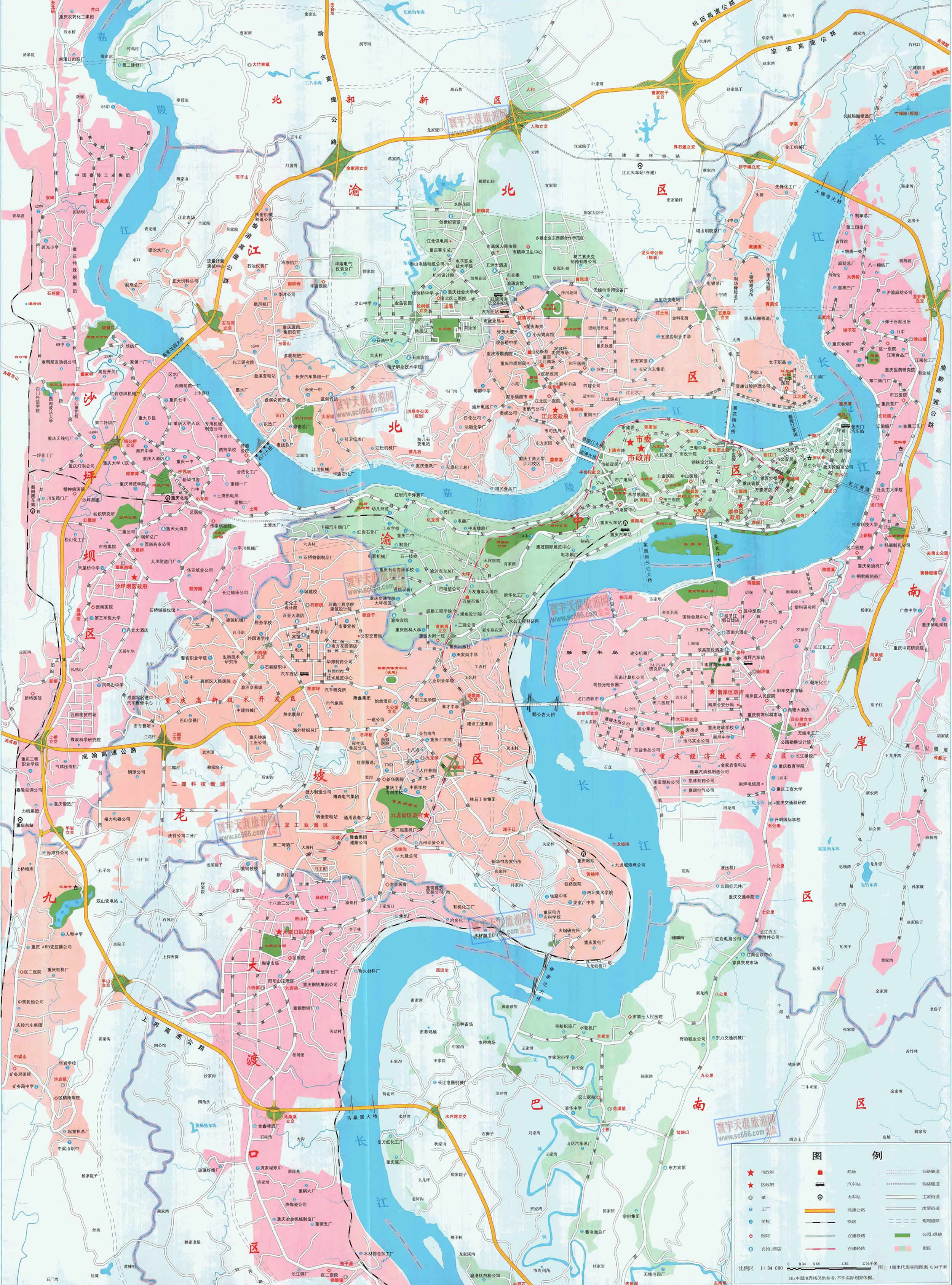 重庆市城区地图5