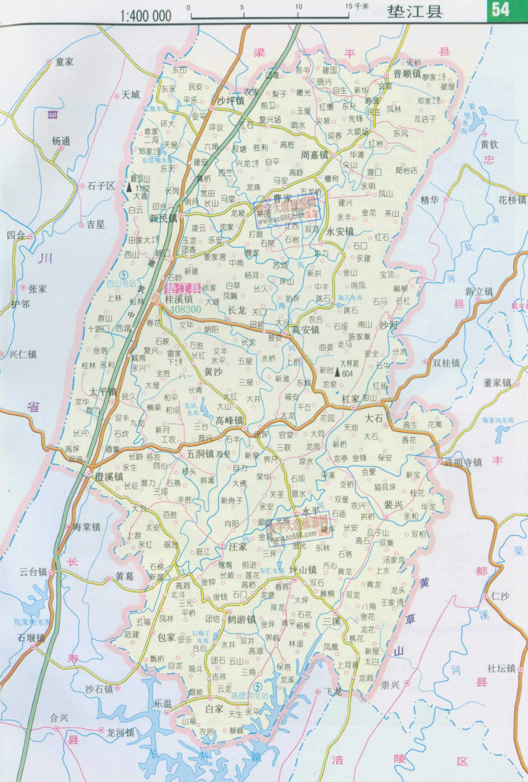 垫江县地图