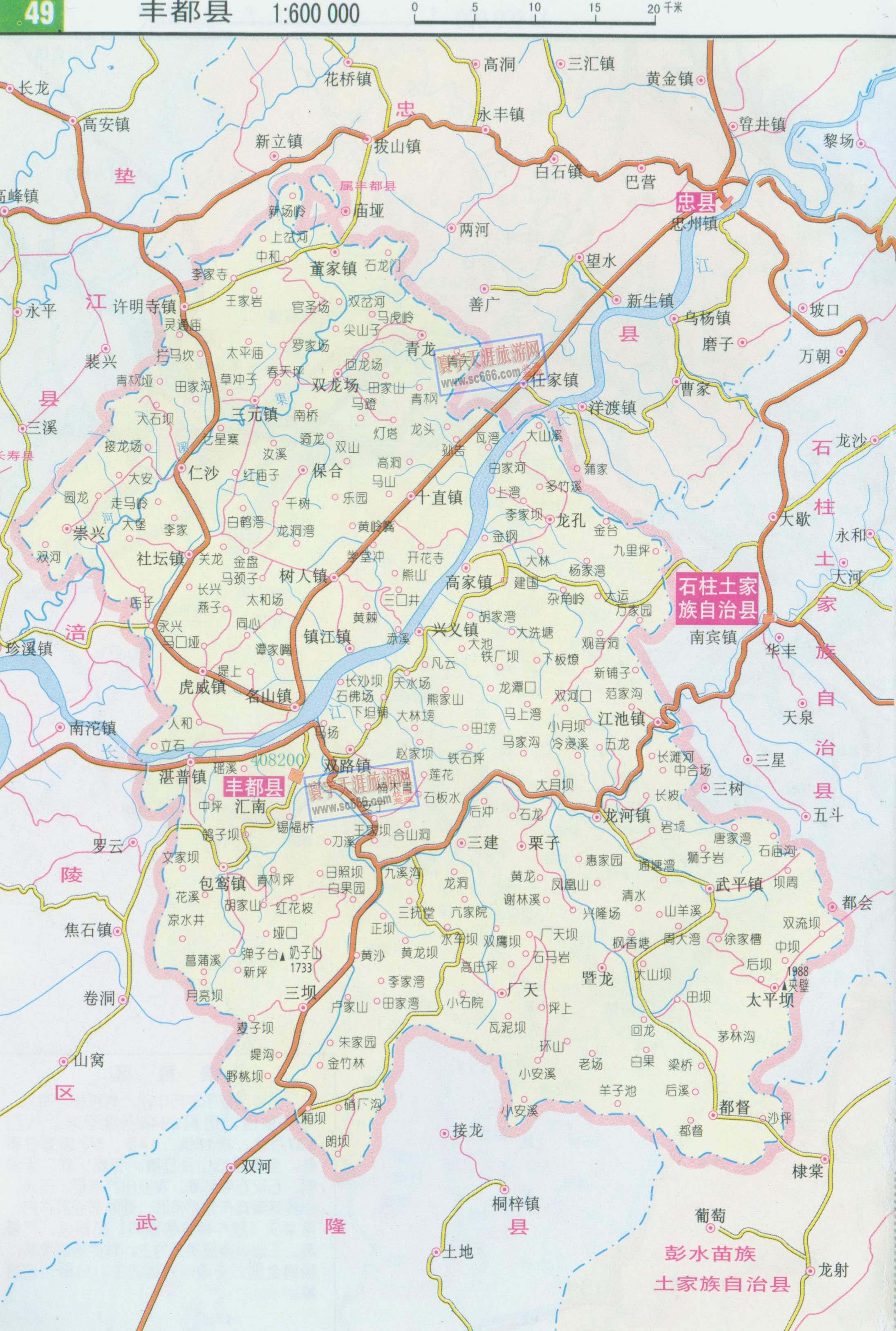 丰都县地图