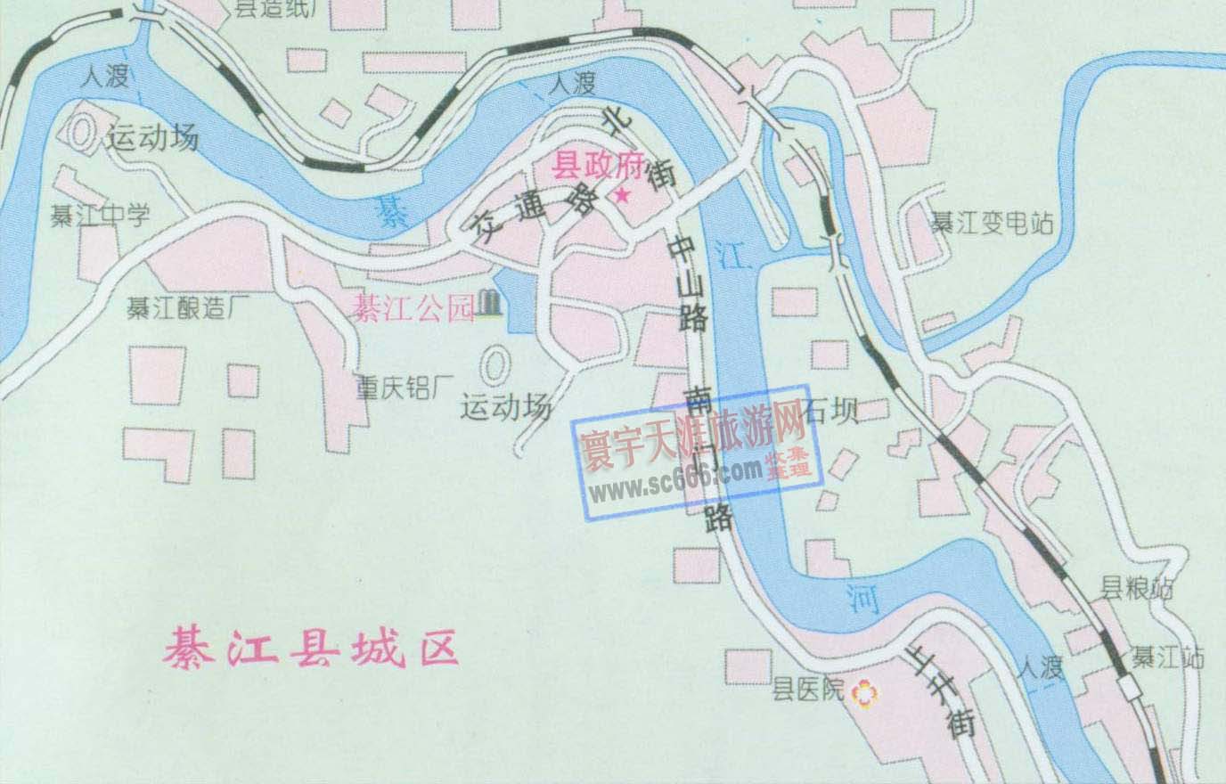 綦江县城区地图