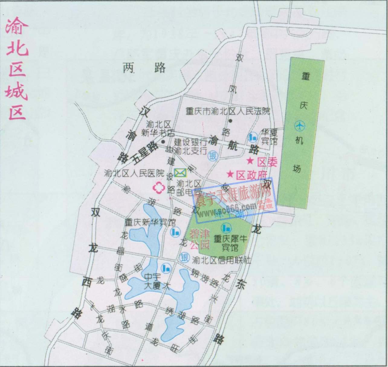 渝北区城区地图