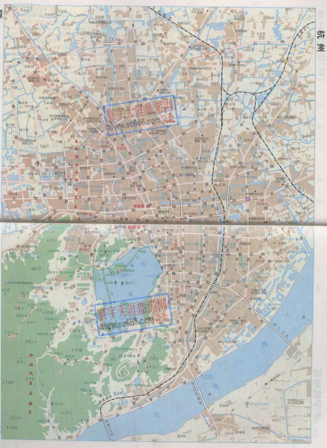 杭州市城区地图