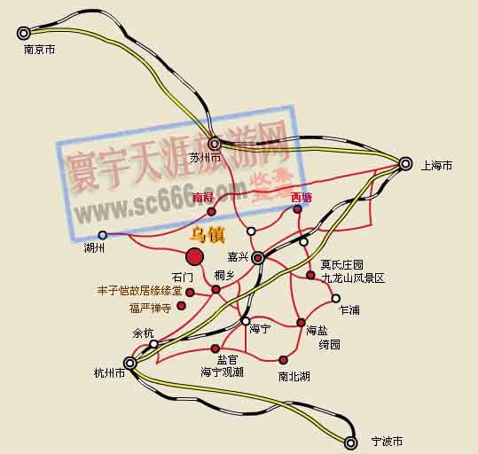 乌镇旅游交通线路图