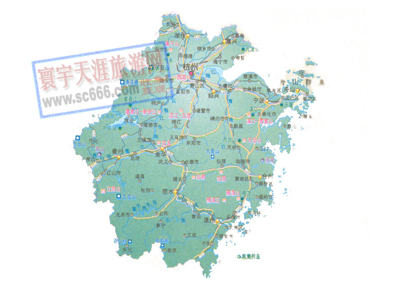 浙江省地图2