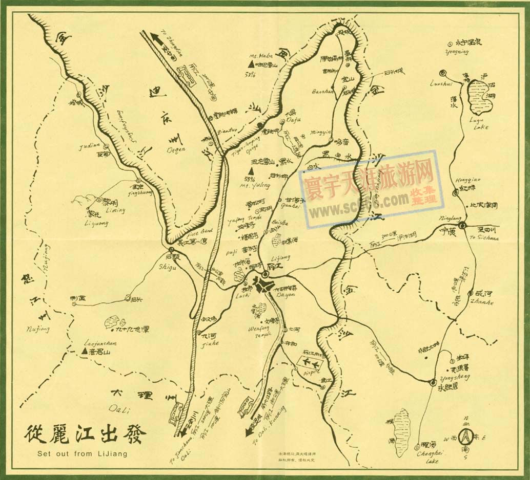 丽江周边景点地图1