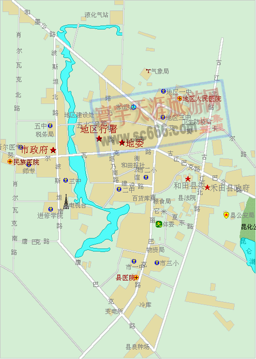 和田市城区地图