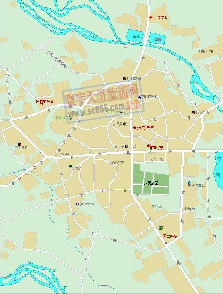 喀什市城区地图