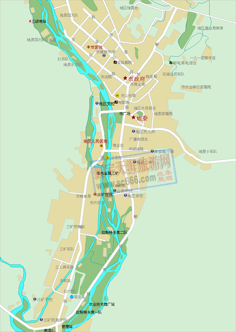 阿勒泰市城区地图