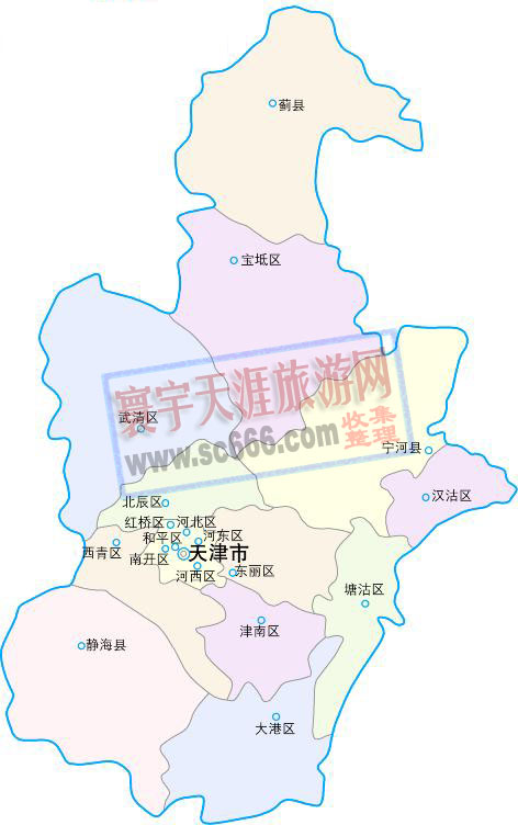 天津市政区地图