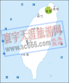 台湾景点分布图