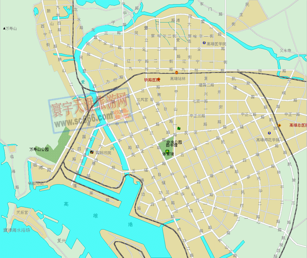 高雄城区地图