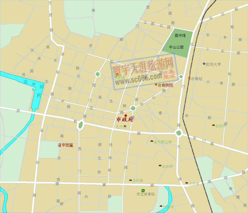 台南城区地图