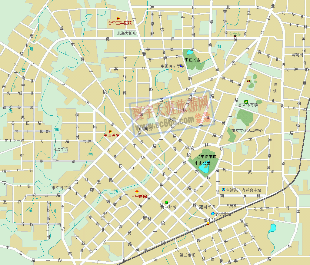 台中城区地图