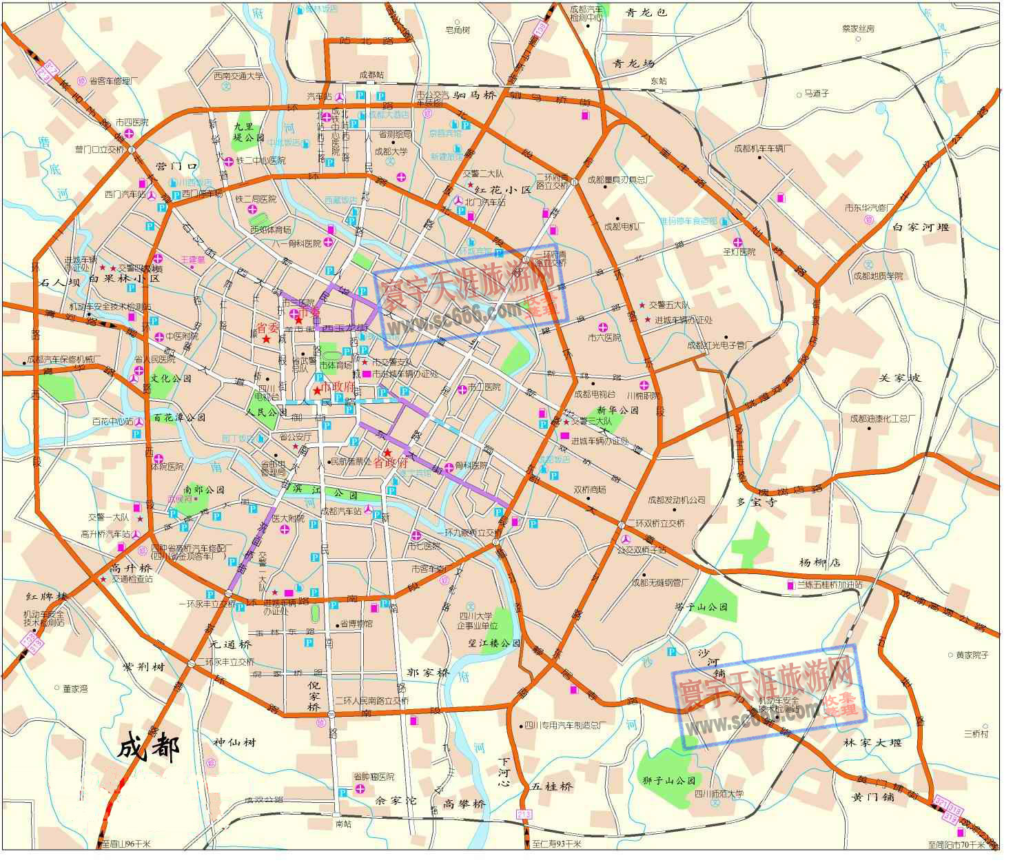 成都市城区地图1
