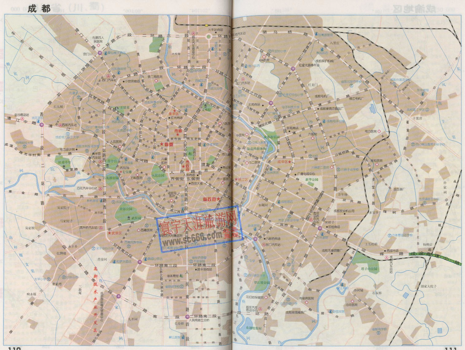 成都市城区地图2