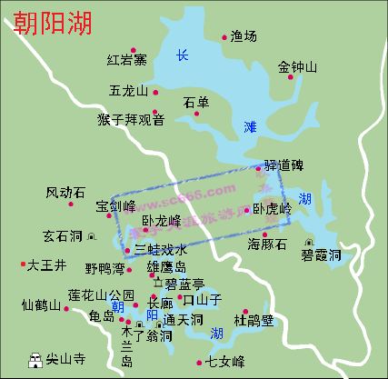 朝阳湖景区导游图2