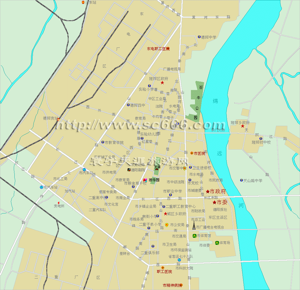 德阳市城区地图1