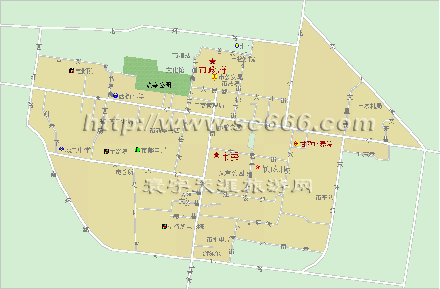 甘孜州城区地图