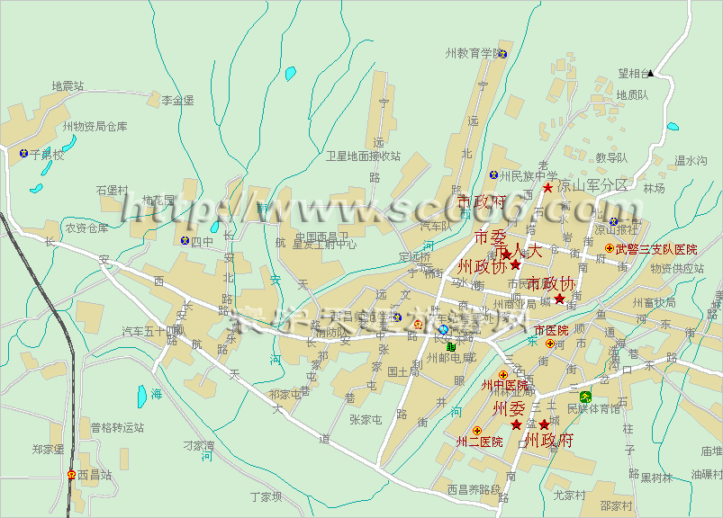 西昌市城区地图1