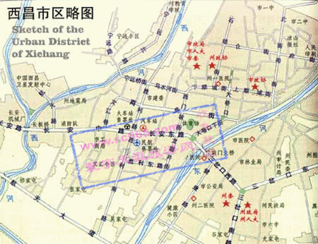 西昌市城区地图2