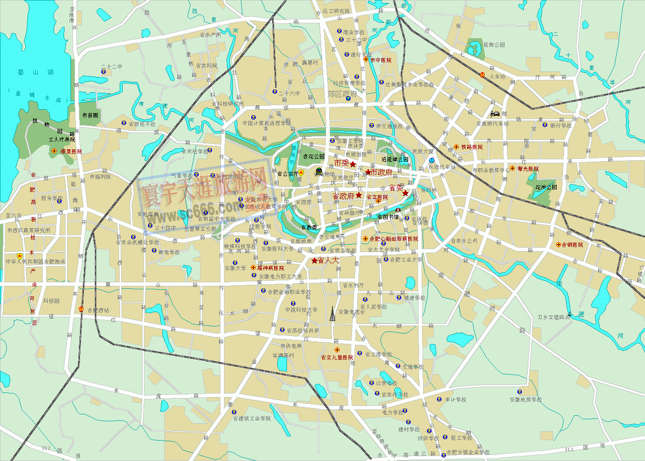 合肥市城区地图
