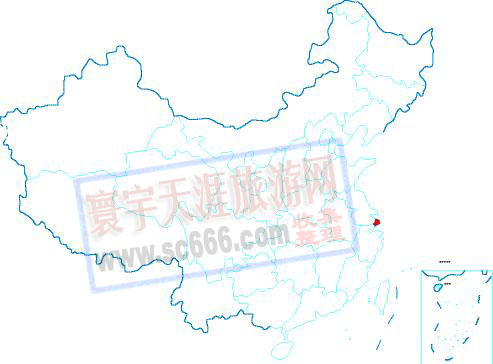 上海在中国的位置图