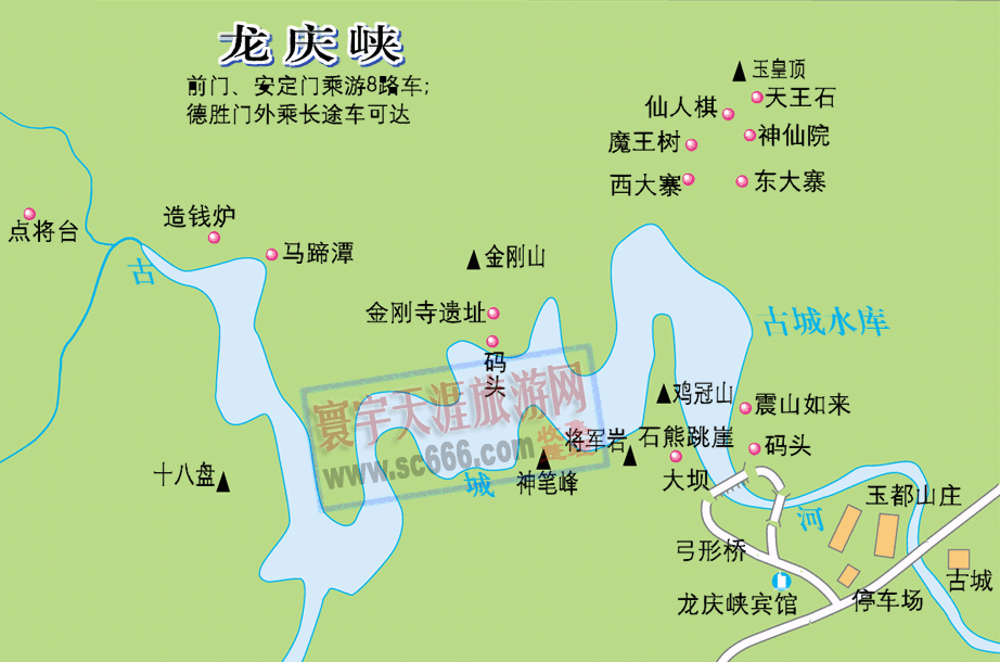 龙庆峡导游图