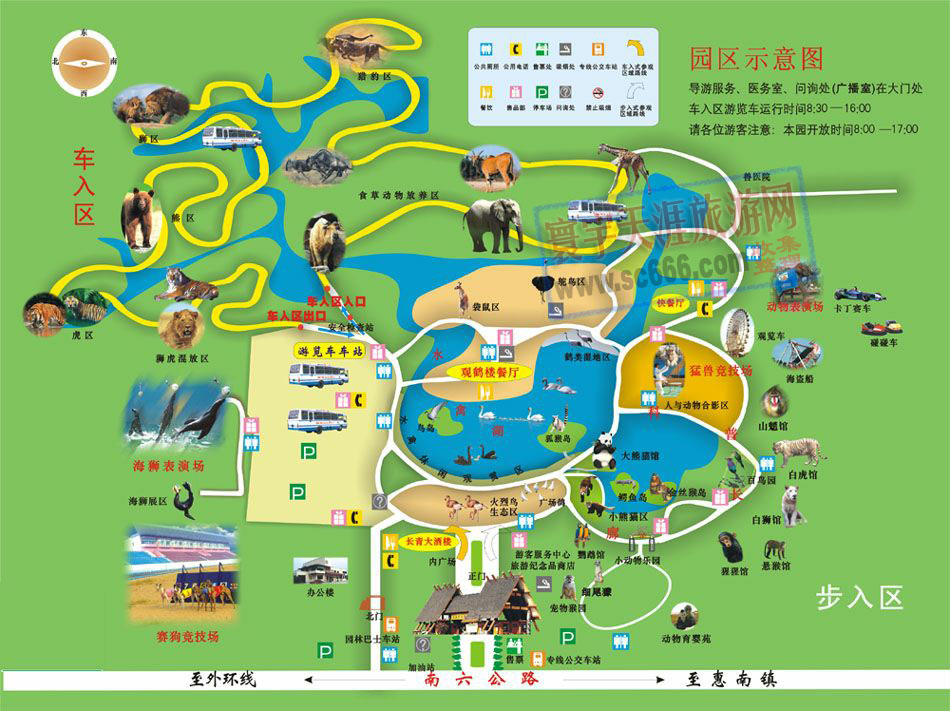 上海野生动物园导游图