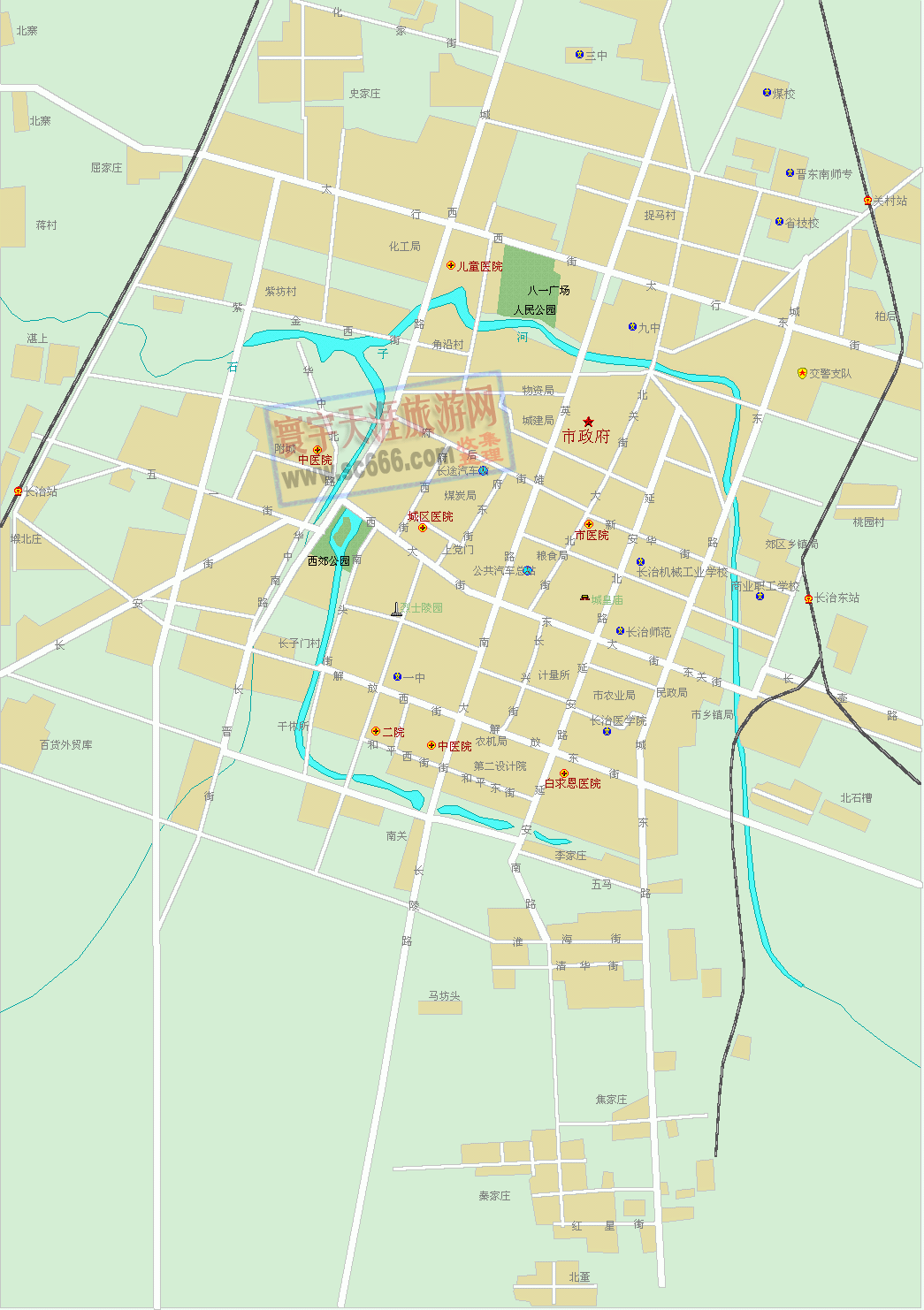 长治市城区地图