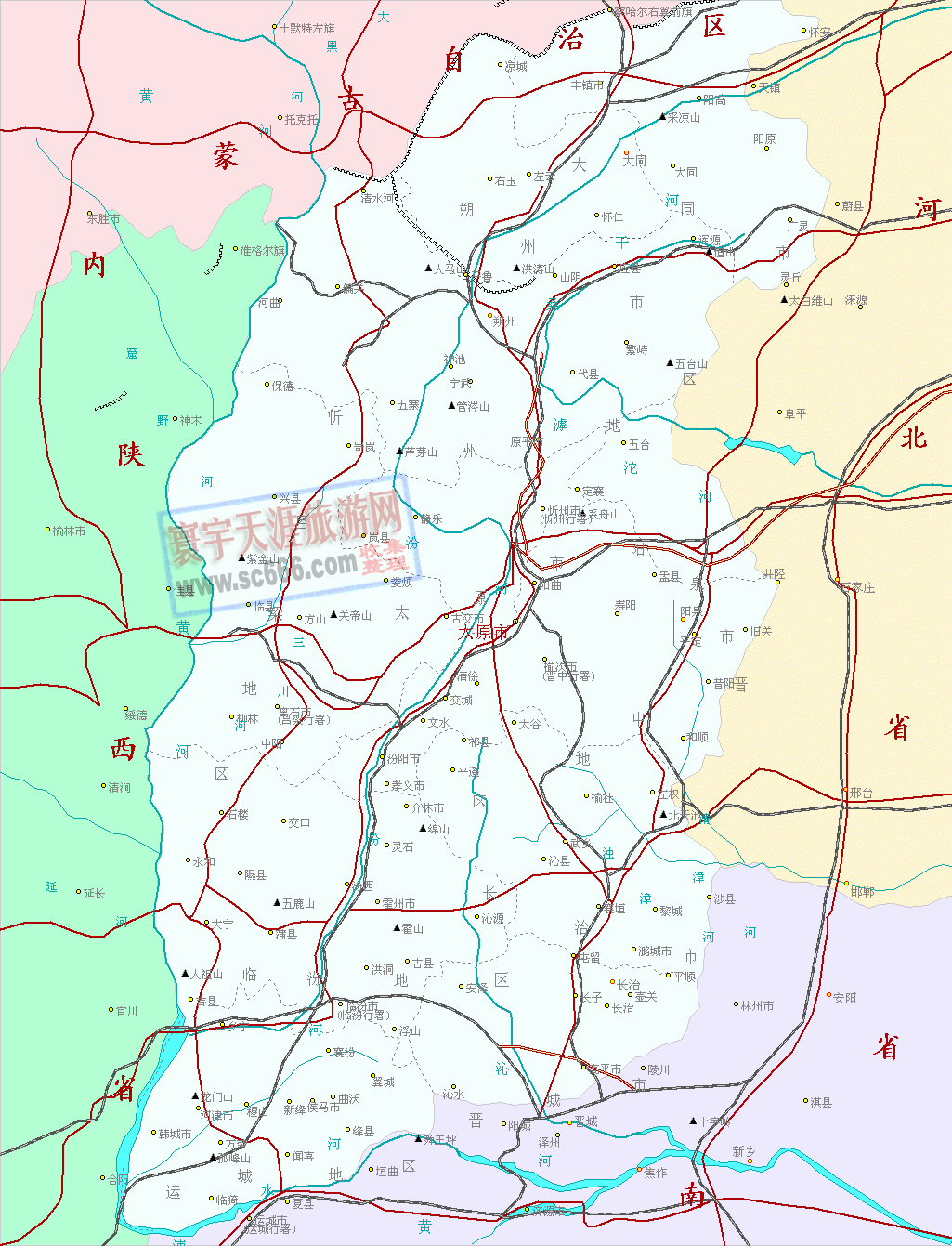 山西省地图1
