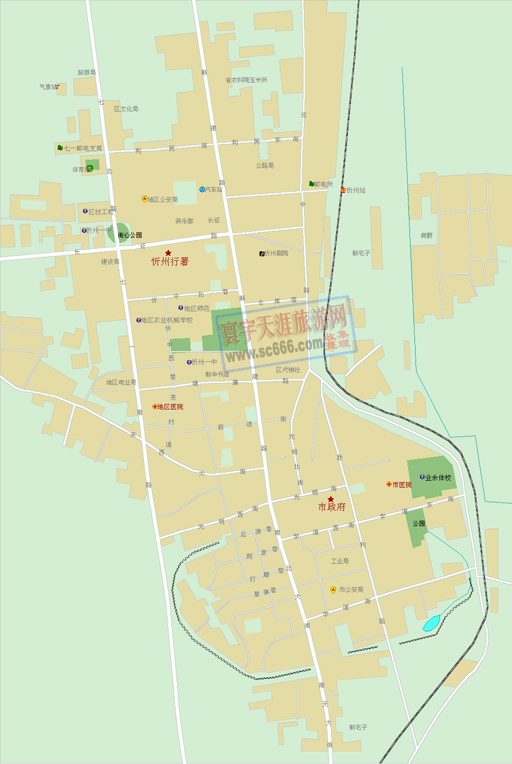 忻州市城区地图