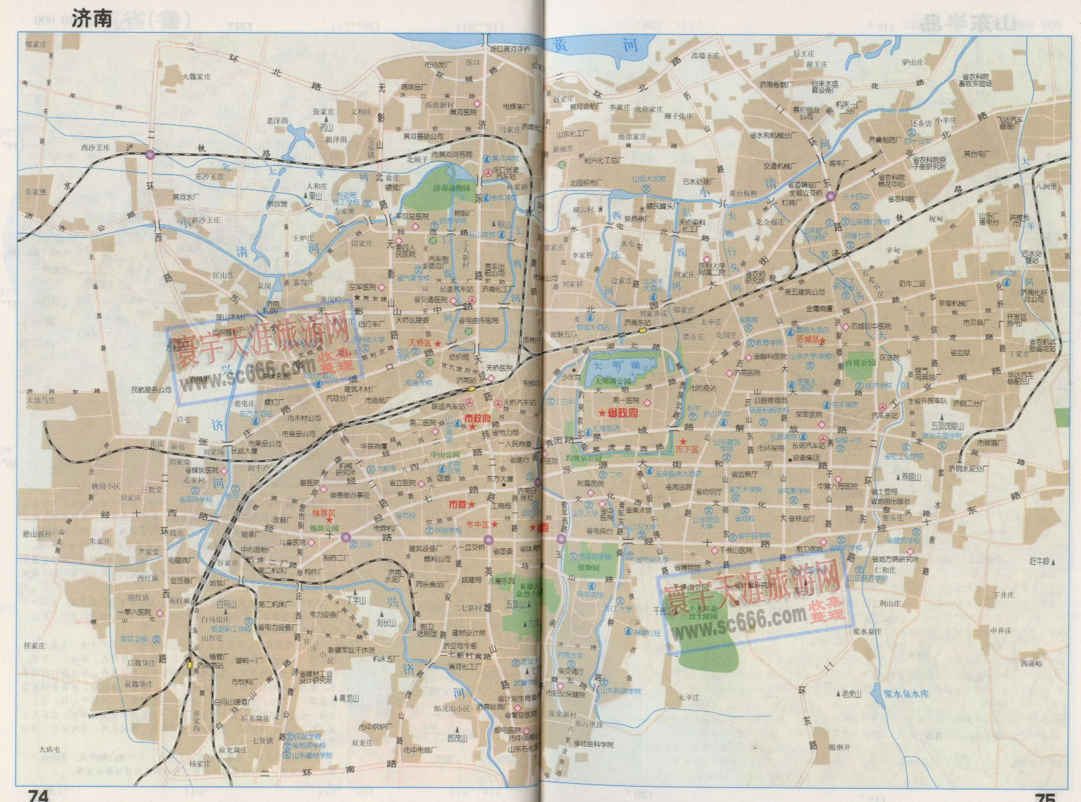 济南市城区地图