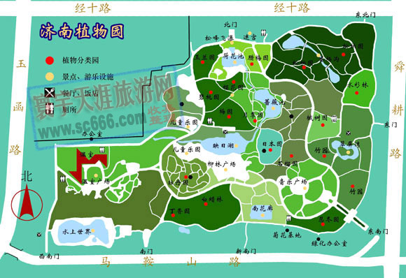 济南植物园导游图
