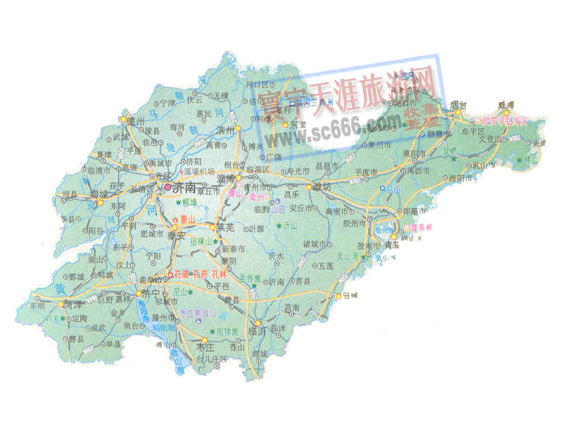 山东省地图2